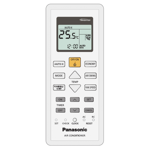 Panasonic Aero air conditioner cooling only remote control