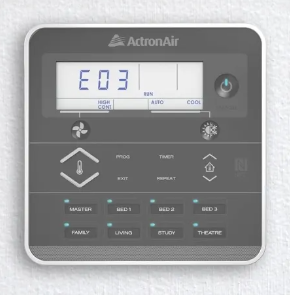 ActronAir ducted air conditioner system L series error code E3