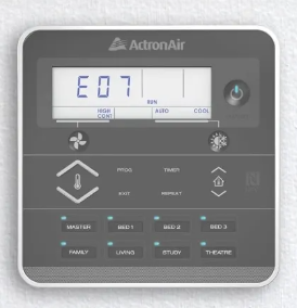ActronAir ducted air conditioner system L series error code E7