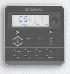 ActronAir ducted air conditioner system LR7 error code E51