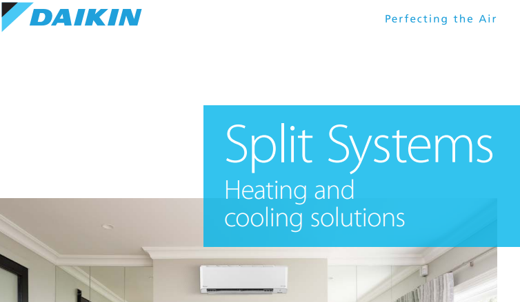 Daikin split system air conditioner brochure