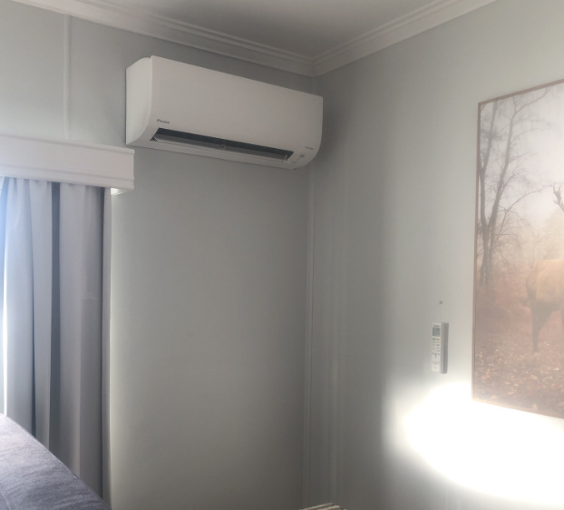 Split system air conditioner installation South Mackay
