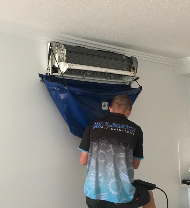 Split system air conditioner service Walkerston