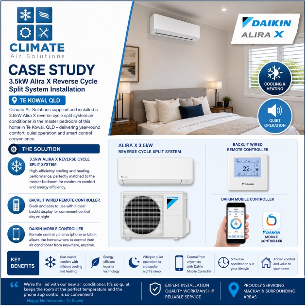 Split system air conditioner installers Te Kowai QLD