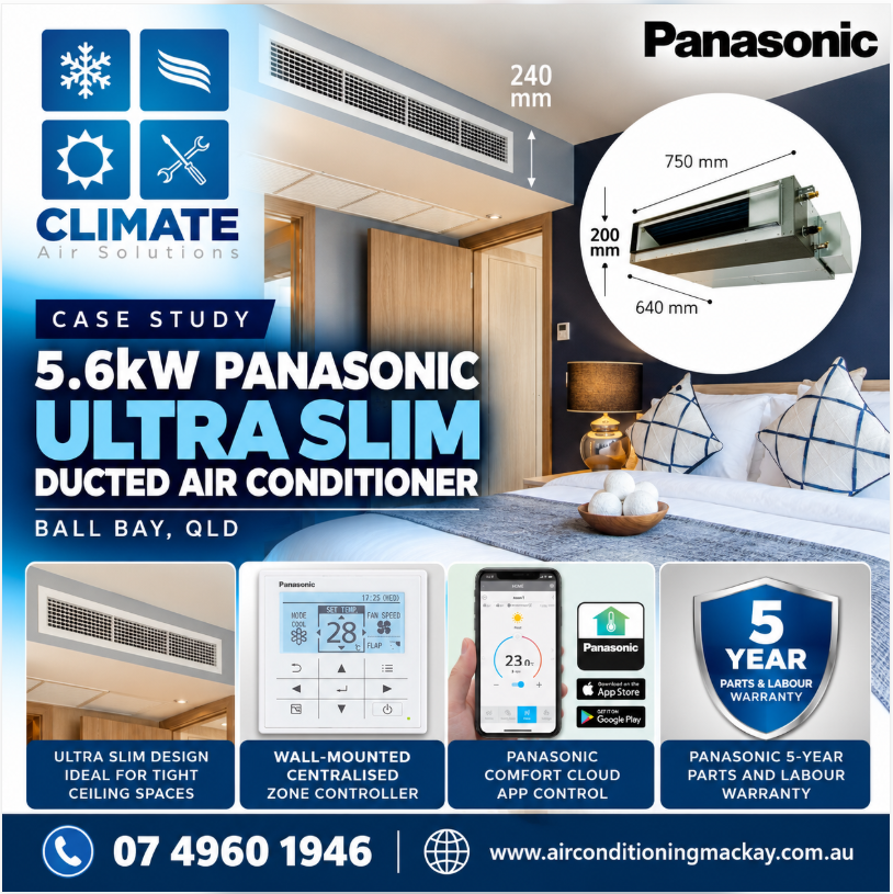 Ducted air conditioner installation Ball Bay QLD